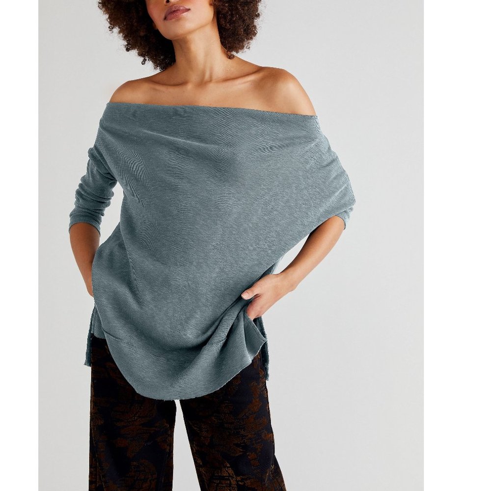 Free People Get Together Long Sleeve / Silver Brooke XS